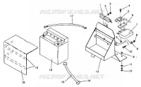 SUPPORT BATTERIE ASSEMBLY RXL 0940768 (4925062506035A)