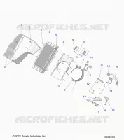 MOTEUR, RADIATOR MOUNTING