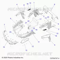 CARROSSERIE ARRIERE RACK AND FENDERS