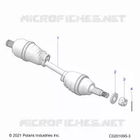 DRIVE TRAIN, HALF ARBRE DE TRANSMISSION ARRIERE