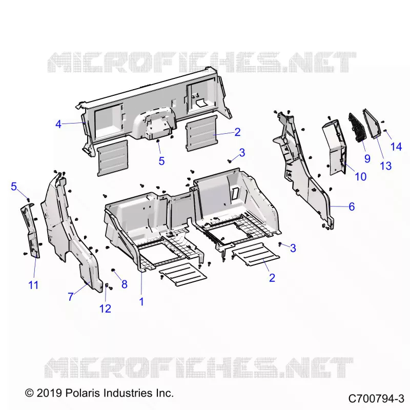 CARROSSERIE ARRIERE CLOSEOFF AND FENDERS