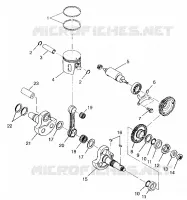 PISTON ET VILEBREQUIN SWEDISH 4X4 400L S948140 (4926912691C014)