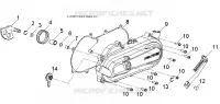 MOTEUR, COUVERCLE D'EMBRAYAGE and KICK START