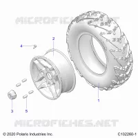 ROUES, FRONT TIRE