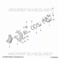 BRAKES, BRAKE ETRIER DE FREIN AVANT (FROM 8/16/2021)