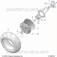 ROUES, REAR AND HUB