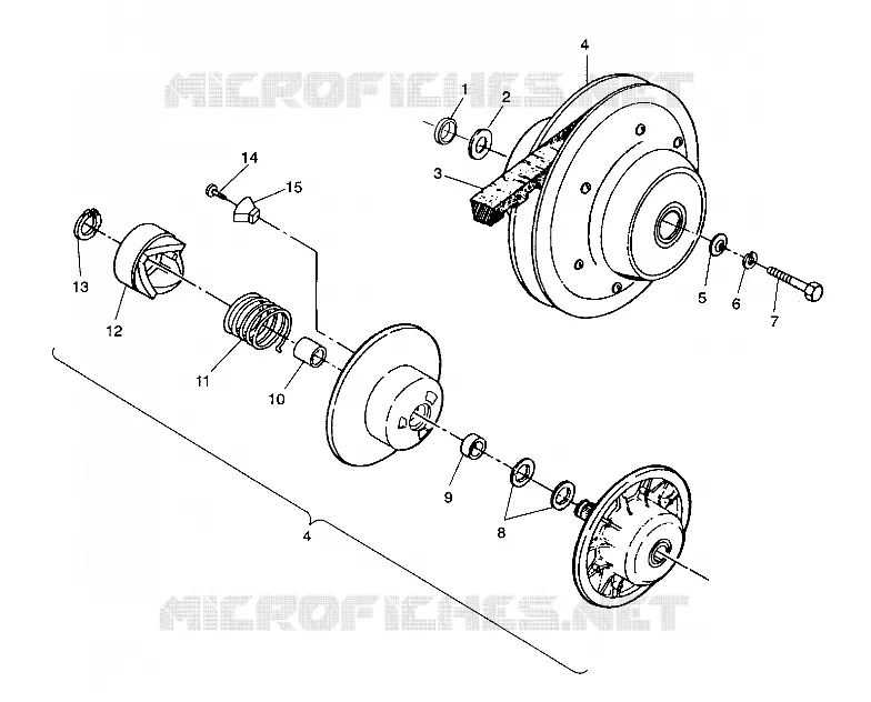 EMBRAYAGE DE TRANSMISSION ASSEMBLY SPORTSMAN 4X4 / W938039 (4926382638026A)