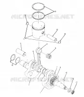 VILEBREQUIN AND PISTON 250 4X4 / W928127 (4922872287C014)