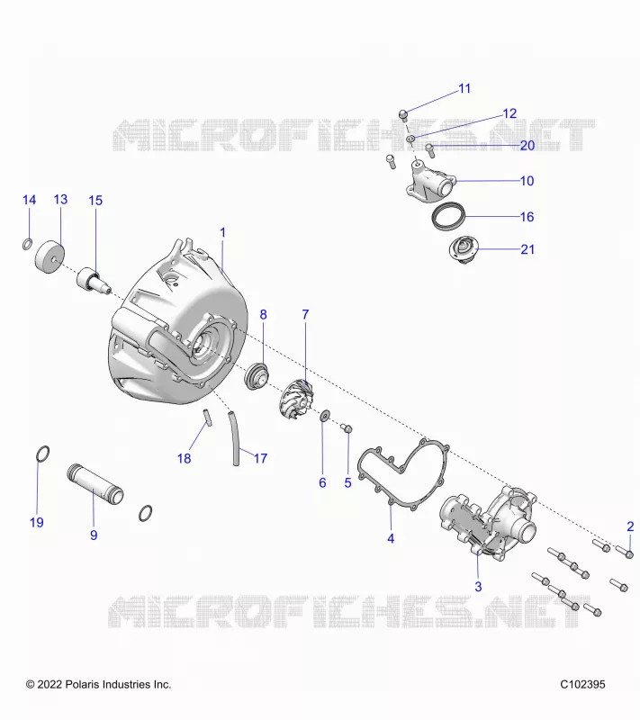 ENGINE, SYSTÃˆME DE REFROIDISSEMENT AND WATER PUMP