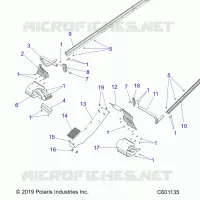 CHASSIS, PROTECTION D'EMBRAYAGE, FOOTRESTS, TUNNEL GRIPS