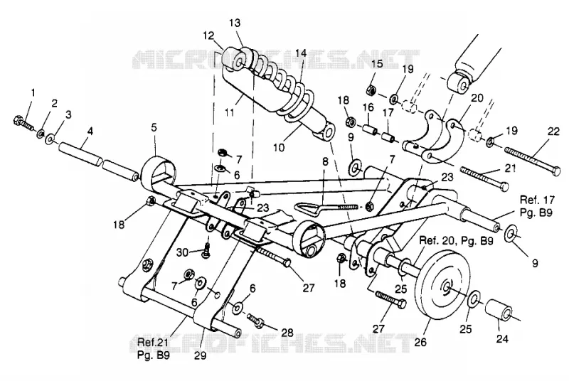 BRAS DE SUSPENSION AVANT 600 XC 0971776 AND EUROPEAN 600 XC E971776 (4937933793B011)