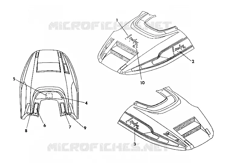 CAPOT-EMBLEMES  Indy Lite GT (4921342134007A)