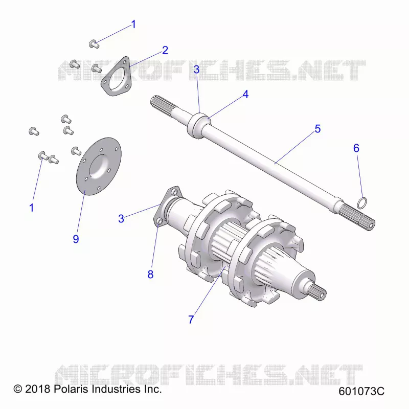 DRIVE TRAIN, JACKSHAFT AND ARBRE DE TRANSMISSION