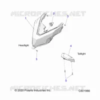 ELECTRICITE, HEADLIGHT AND TAILLIGHT
