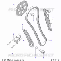 CHAINE DE DISTRIBUTION AND TENSIONER
