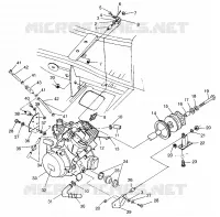 SUPPORT MOTEUR (SPORT) Sport 400L W97BA38C (4940124012A009)