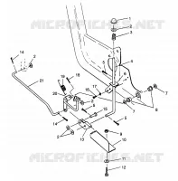 PEDALE ET FREIN DE PARKING 6X6 400L NORWEGIAN N968740 (4935963596C001)