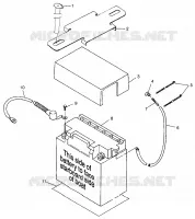 SUPPORT BATTERIE SLTX B974590 and INTL. SLTX I974590 (4941214121B005)