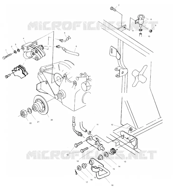 FREIN ARRIERE/FOOT PEDAL