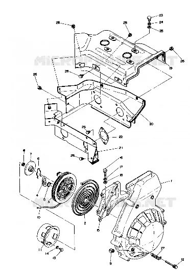 BLOWER HOUSING AND LANCEUR (TRAIL) (4910941094040A)