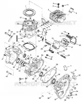 CARTERS MOTEUR AND CYLINDRE (SPORT) SPORT 400L W97BA38C (4940124012C011)