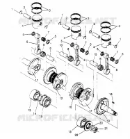 PISTON ET VILEBREQUIN RXL TOURING 0950869 (4928982898C012)