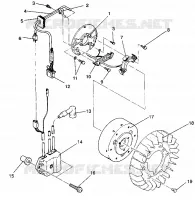 STATOR ASSEMBLY TRAIL / 0930761 and  TRAIL DELUXE / 0930243 (4923222322040A)