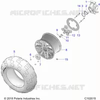 ROUES, REAR AND HUB