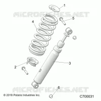 SUSPENSION, AMORTISSEUR AVANT MOUNTING