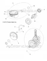ENGINE, VILEBREQUIN, PISTON AND BALANCE SHAFT