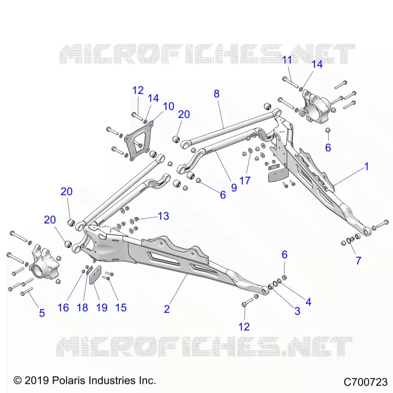 SUSPENSION ARRIERE CONTROL ARMS