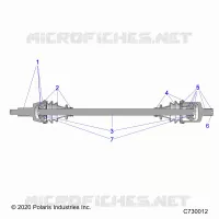 SYSTÃˆME DE TRANSMISSION, FRONT HALF SHAFT