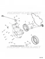ENGINE, STATOR AND VOLANT MOTEUR