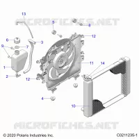 ENGINE, SYSTÃˆME DE REFROIDISSEMENT, RADIATOR, FAN & OVERFLOW BOTTLE