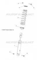 SUSPENSION, AMORTISSEUR AVANT