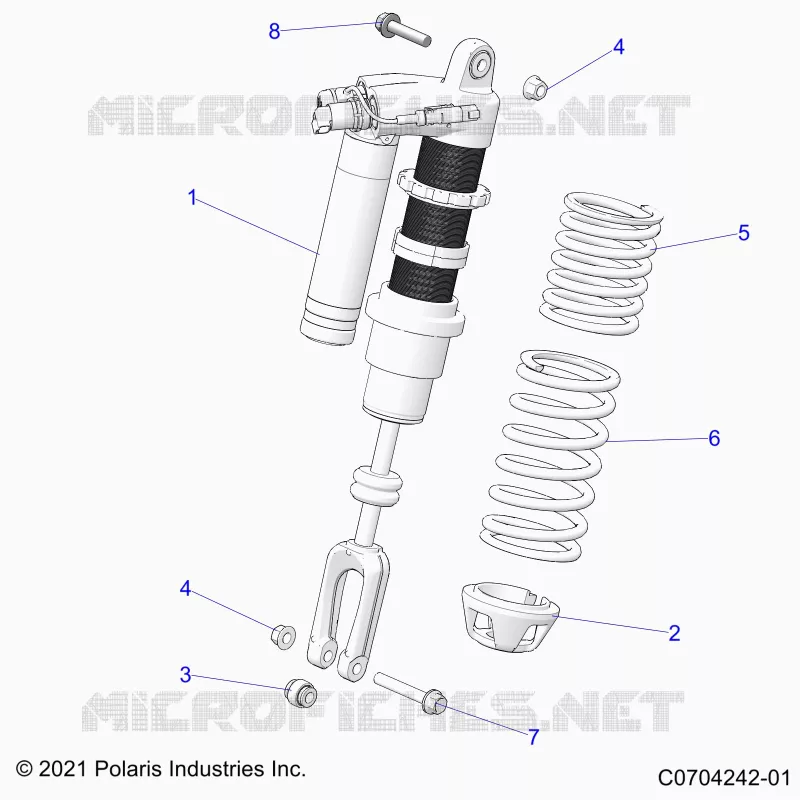 SUSPENSION, AMORTISSEUR AVANT MOUNTING