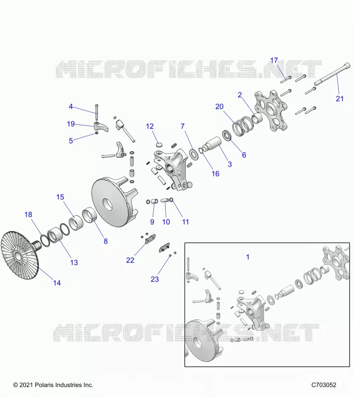 SYSTÃˆME DE TRANSMISSION, PRIMARY CLUTCH