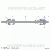 SYSTÃˆME DE TRANSMISSION, FRONT HALF SHAFT