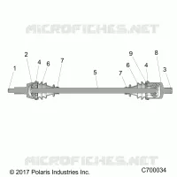 SYSTEME DE TRANSMISSION, FRONT HALF SHAFT