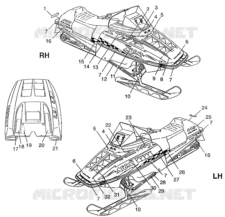 EMBLEMES 440 XCR 0971660 (4937893789A011)