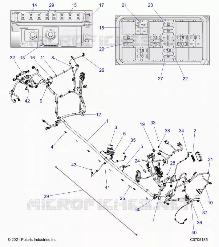 ELECTRICITE, WIRE HARNESS, CHASSIS