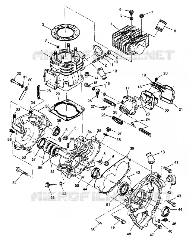 CARTERS MOTEUR AND CYLINDRE XPLORER 400L W969140 (4935983598C013)