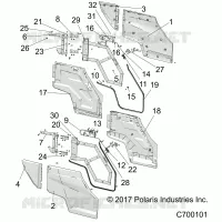 PORTES, REAR