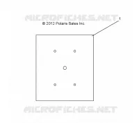 BATTERIE TRAY MAT, REAR
