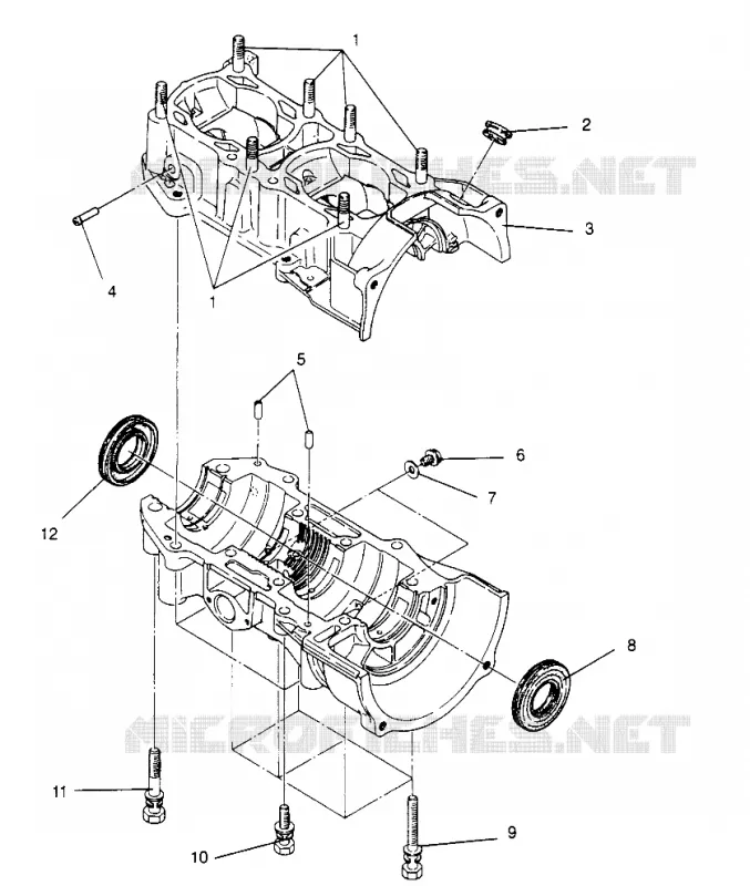 CARTERS MOTEUR 500 CARB 0962764, 500 CARB SKS 0962564,  EUROPEAN 500 CARB SKS E9 (4931873187C011)
