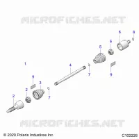 SYSTÃˆME DE TRANSMISSION, REAR DRIVE SHAFT