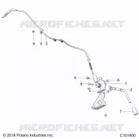 FREIN DE PARKING BRAKE HANDLE