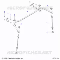 SUSPENSION, REAR BARRE STABILISATRICE