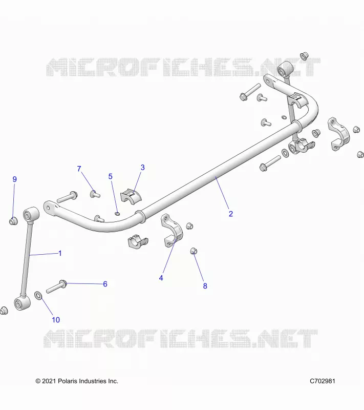 SUSPENSION, REAR BARRE STABILISATRICE