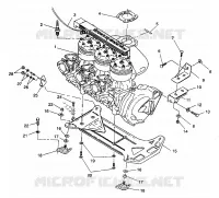SUPPORT MOTEUR SL 650 B944058 (4926992699011A)